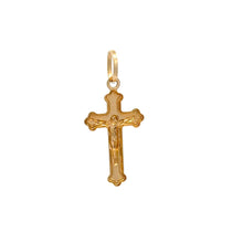 Load image into Gallery viewer, 18K Gold Pendant Cross Jesus Christ Religious 0.69 grams - Rafant
