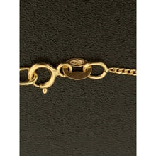 Load image into Gallery viewer, 18K Gold Necklace Curb Chain 17.75&quot; with Music Note Pendant 1.59 grams - Rafant
