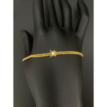 Load image into Gallery viewer, 18K Gold Bracelet Triple Lock 8 inches 3.15 grams - Rafant
