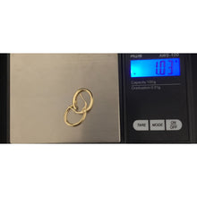 Load image into Gallery viewer, 18K Gold Earrings Hoops Loops Small 1.03 grams - Rafant

