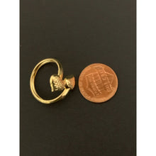 Load image into Gallery viewer, 18K Gold Ring Double Heart 1.39 grams S 7.75 - Rafant
