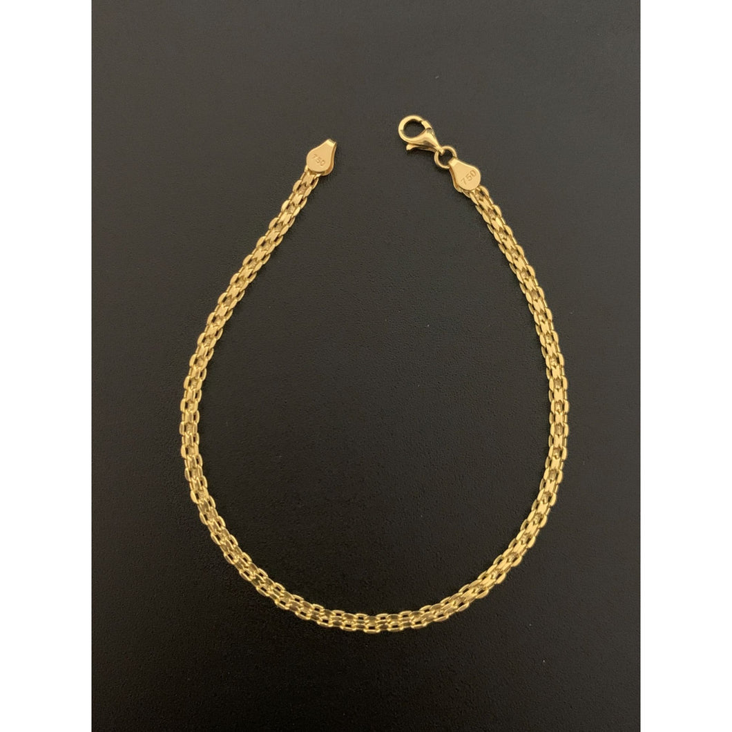 18K Gold Bracelet Size 7.25 inches 1.98 grams - Rafant