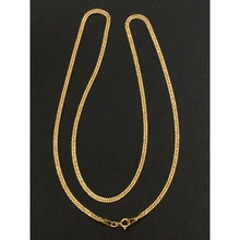 Load image into Gallery viewer, 18K Yellow Gold Necklace Chain Curb 17.5 inches 2.37 grams - Rafant
