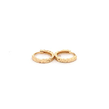 Load image into Gallery viewer, 18K Yellow Gold Earrings Huggie Very Tiny Hoops - Rafant
