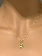 Load image into Gallery viewer, New Real Stamped 18K Saudi Gold 18&quot; Necklace with Infinity Pendant - Rafant
