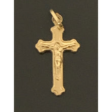 Load image into Gallery viewer, 18K Gold Pendant Cross Jesus Christ 0.71 grams - Rafant
