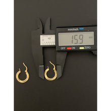Load image into Gallery viewer, 18K Saudi Gold Earrings Hoops Loops Small - Rafant
