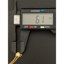 Load image into Gallery viewer, 18K Saudi Gold Necklace Chain 17.75&quot; with Frosted Ball Charm Pendant - Rafant
