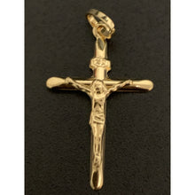 Load image into Gallery viewer, 18K Saudi Gold Cross Pendant - Rafant
