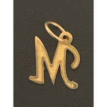 Load image into Gallery viewer, 18K Gold Pendant Charm Letter M 0.77 grams - Rafant
