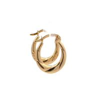 Load image into Gallery viewer, 18K Gold Earrings Hoops Small 1.38 grams - Rafant
