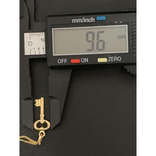 Load image into Gallery viewer, 18K Gold Necklace Chain 18 inches with Key Pendant 1.31 grams - Rafant
