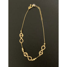 Load image into Gallery viewer, 18K Gold Bracelet Infinity 7 inches plus 1 inch extension 2.04 grams - Rafant
