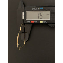 Load image into Gallery viewer, 18K Gold Earrings Hoops Loops Heart 3.49 grams - Rafant
