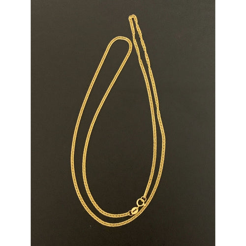 18K Gold Necklace Chain Only 19.75 inches 2.32 grams - Rafant