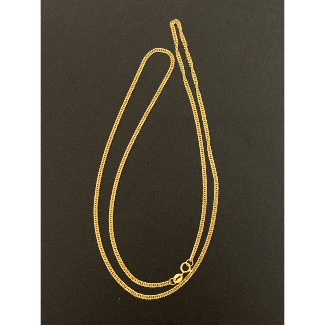 18K Gold Necklace Chain Only 19.75 inches 2.32 grams - Rafant