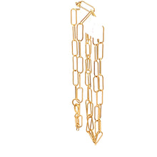 Load image into Gallery viewer, 18K Yellow Gold Necklace Chain Paperclip 1.36 grams Size 16 inches - Rafant
