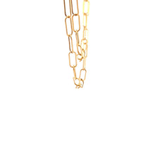 Load image into Gallery viewer, 18K Yellow Gold Necklace Chain Paperclip 1.36 grams Size 16 inches - Rafant
