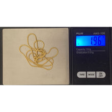 Load image into Gallery viewer, 18K Gold Necklace Chain Popcorn 20 inches 1.96 grams - Rafant
