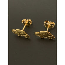 Load image into Gallery viewer, 18K Gold Earrings Stud Car 1.47 grams - Rafant
