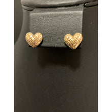 Load image into Gallery viewer, 18K Gold Earrings Stud Heart 1.62 grams - Rafant
