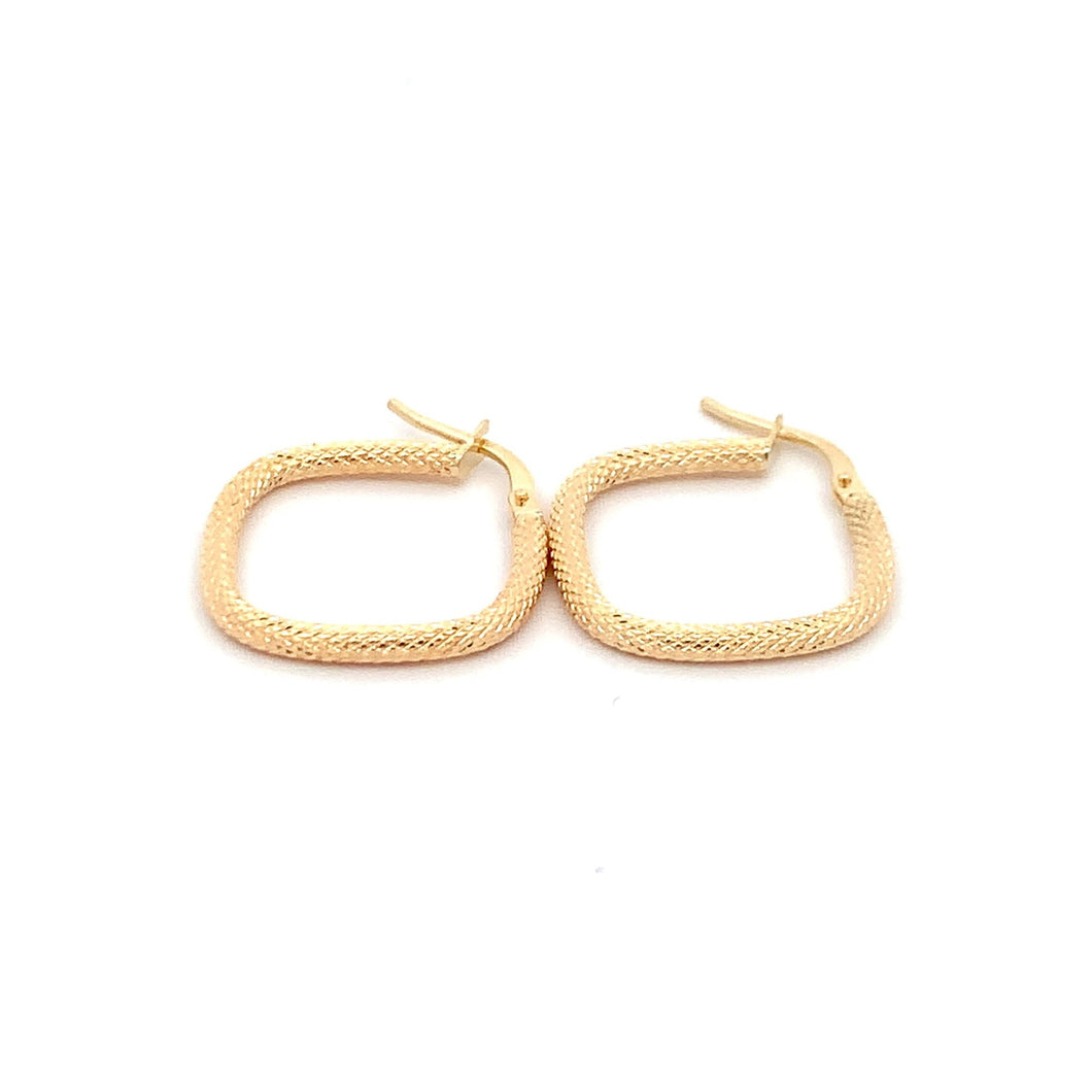 18K Gold Earrings Hoops - Rafant