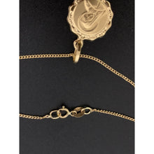 Load image into Gallery viewer, 18K Gold Necklace Chain 17.25 inches with Mother Mary Pendant 1.70 grams - Rafant

