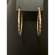 Load image into Gallery viewer, 18K Yellow Gold Earrings Hoops Spiral - Rafant
