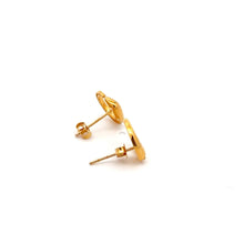 Load image into Gallery viewer, 18K Gold Earrings Stud Serpent Small 1.06 grams Small - Rafant
