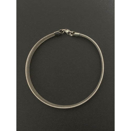 18K Gold Bracelet Soft Bangle Flexible White Gold 2.36 grams 7 inches - Rafant