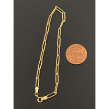 Load image into Gallery viewer, 18K Gold Paperclips Link Bracelet Size 7.5 inches 1.52 grams - Rafant
