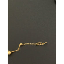 Load image into Gallery viewer, 18K Gold Bracelet Flower Balls Beads Charms 7 inches plus one inch extension 2.21 grams - Rafant
