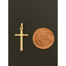 Load image into Gallery viewer, 18K Gold Pendant Cross 0.64 grams Dainty Small - Rafant
