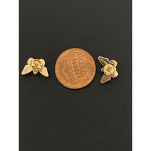 Load image into Gallery viewer, 18K Gold Earrings Stud Butterfly 1.44 grams - Rafant
