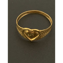 Load image into Gallery viewer, 18K Gold Ring Heart 0.78 grams Size 6.25 - Rafant
