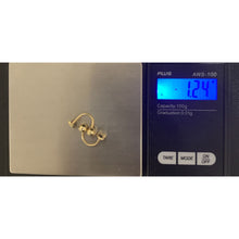 Load image into Gallery viewer, 18K Gold Earrings Heart Ball Small 1.24 grams - Rafant
