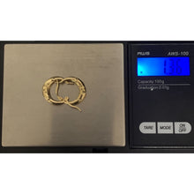 Load image into Gallery viewer, 18K Gold Earrings Hoops Loops 1.36 grams - Rafant
