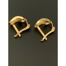 Load image into Gallery viewer, 18K Saudi Gold French Clip Earrings - Rafant
