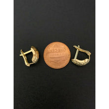 Load image into Gallery viewer, 18K Saudi Gold French Clip Earrings - Rafant
