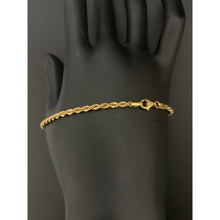Load image into Gallery viewer, 18K Gold Bracelet Rope Size 8 inches 2.47 grams - Rafant
