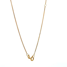 Load image into Gallery viewer, 18K Gold Necklace Chain 15.5&quot; plus 2 inches extension Pendant Key 0.82 grams - Rafant
