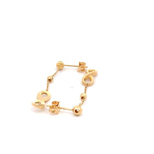 Load image into Gallery viewer, 18K Yellow Gold Earrings Infinity Dangling 2.28 grams - Rafant
