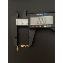 Load image into Gallery viewer, 18K Gold Earrings Paperclip Post 0.70 grams - Rafant
