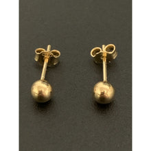 Load image into Gallery viewer, 18K Gold Earrings Stud Balls Polished Small 1.26 grams - Rafant
