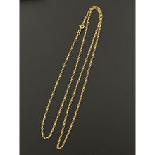 Load image into Gallery viewer, 18K Gold Necklace Chain Cable Link 27.50 inches 2.86 grams - Rafant
