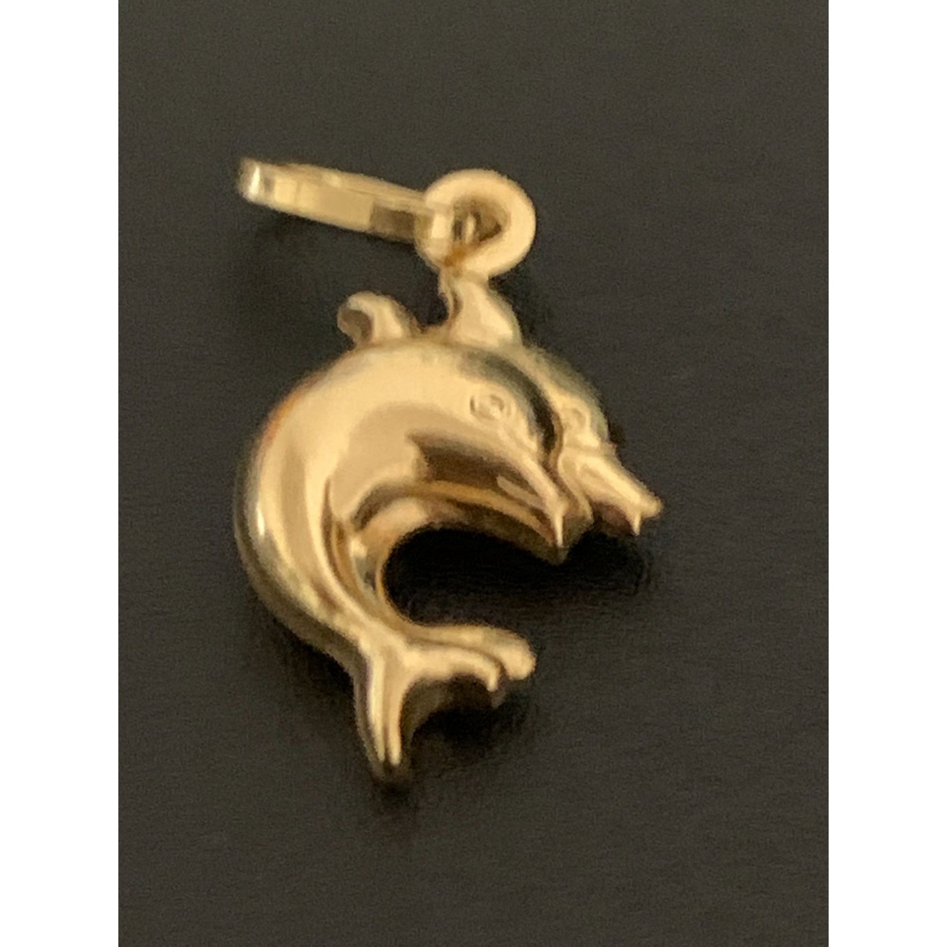 18K Gold Pendant Dolphin 1.28 grams - Rafant
