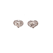 Load image into Gallery viewer, 18K White Gold Earrings Heart 1.14 grams - Rafant
