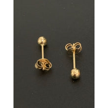 Load image into Gallery viewer, 18K Gold Earrings Stud Balls Polished 0.91 grams Small - Rafant
