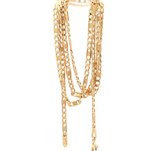 Load image into Gallery viewer, 18K Yellow Gold Necklace Chain Figaro 19.75 inches 3.83 grams - Rafant
