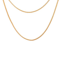 Load image into Gallery viewer, 18K Yellow Gold Necklace Chain Popcorn 17.5 inches 1.84 grams - Rafant
